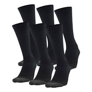 Under Armour Adult Performance Tech Crew Socks, Multipairs, Black (6-Pairs), Large for $17 Under Armour Adult Performance Tech Crew Socks, Multipairs, Black (6-Pairs), Large for $17