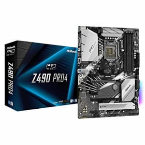 ASRock Z490 PRO4 Supports 10 th Gen Intel Core Processors (Socket 1200) Motherboard for $229 ASRock Z490 PRO4 Supports 10 th Gen Intel Core Processors (Socket 1200) Motherboard for $229