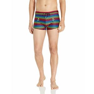 2(X)IST Men's Pride Cabo Swim Trunk Swimwear, Love Stripe/Rainbow, Medium for $58 2(X)IST Men's Pride Cabo Swim Trunk Swimwear, Love Stripe/Rainbow, Medium for $58