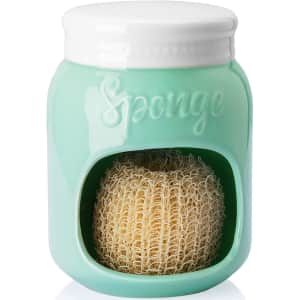 Sweese Porcelain Mason Jar Style Sponge Holder for $11