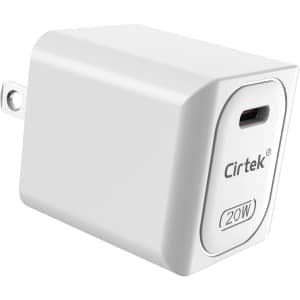 Cirtek 20W USB-C Wall Charger for $10