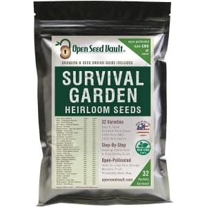 Open Seed Vault Survival Garden Heirloom Seeds for $34