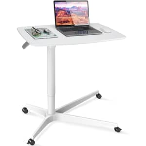 Huanuo Mobile Height-Adjustable Standing Desk for $200