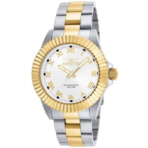 Invicta Men's Pro Diver 44mm Stainless Steel Watch for $51