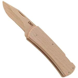 CRKT Nathan's Wooden Knife Kit for $16