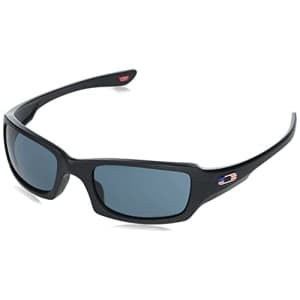 Oakley Men's OO9238 Fives Squared Rectangular Sunglasses, Matte Black/Prizm Grey, 54mm for $79