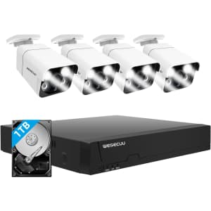 Wesecuu 2K 8-CH. POE Home Security Camera System for $263