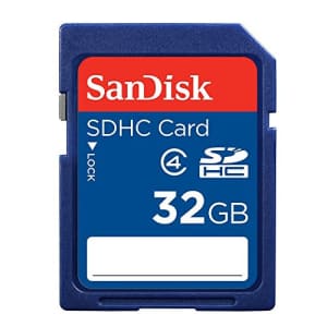 SanDisk SDSDB-032G-A46 SDHC 32GB Memory Card Class 4 for $7