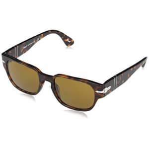 Persol PO3245S Pillow Sunglasses, Havana/Brown, 52 mm for $154