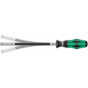 Wera 05028161001 393 S Bitholding Screwdriver Extra Slim with Flexible Shaft, 1/4" x 173.5 mm for $26