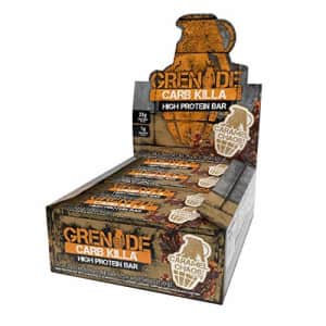 Grenade Carb Killa High Protein and Low Sugar Candy Bar, 12 x 60 g - Caramel Chaos for $42