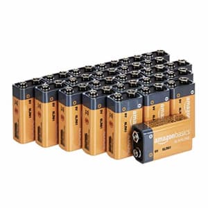 Amazon Basics 24 Pack 9 Volt Performance All-Purpose Alkaline Batteries, 5-Year Shelf Life, Easy to for $27 Amazon Basics 24 Pack 9 Volt Performance All-Purpose Alkaline Batteries, 5-Year Shelf Life, Easy to for $27