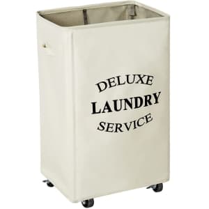 Large Rolling Laundry Basket for $33
