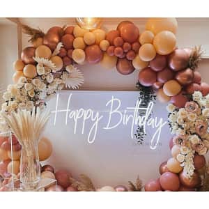 Happy Birthday Neon Sign Wall Decor from $98