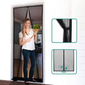 Homitt 36" x 83" Magnetic Screen Door for $16 Homitt 36" x 83" Magnetic Screen Door for $16
