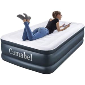 Camabel 18" Double High Twin Air Mattress w/ Built-in Pump for $43 Camabel 18" Double High Twin Air Mattress w/ Built-in Pump for $43