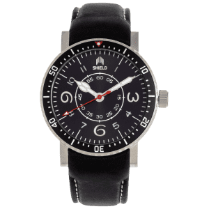 Shield Men's Gilliam Leather Diver Watch for $54