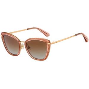 Kate Spade New York Women's Thelma/G/S Polarized Cat Eye Sunglasses, Pink, 53mm, 18mm for $112