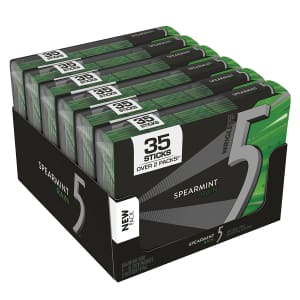 Wrigley's 5 Gum 35-Count Sugarfree Gum 6-Pack for $12 via Sub & Save Wrigley's 5 Gum 35-Count Sugarfree Gum 6-Pack for $12 via Sub & Save
