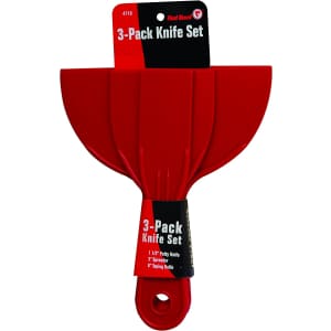 Red Devil 3-Piece Plastic Knife Set for $5