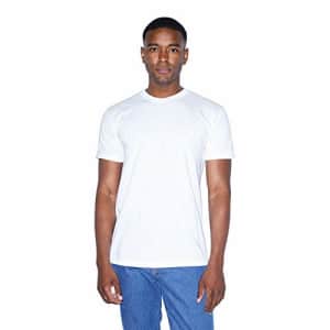 American Apparel Men's 50/50 Crewneck Short Sleeve T-Shirt, 2-Pack, White, Large for $6 American Apparel Men's 50/50 Crewneck Short Sleeve T-Shirt, 2-Pack, White, Large for $6