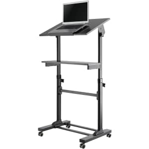 TechOrbits Mobile Standing Desk / Rolling Workstation for $85