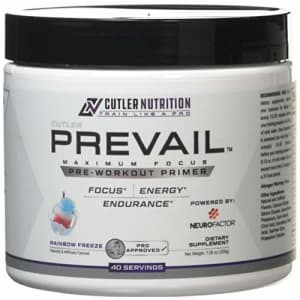 Cutler Nutrition Prevail Pre Workout Powder with Nootropics: Pre Workout for Men and Women, Cutting Edge Energy and for $30