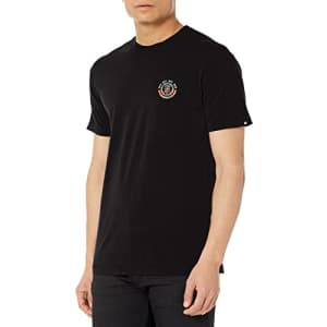 Element Men's Logo Short Sleeve Tee Shirt, Flint Black Magma Icon, XL for $13