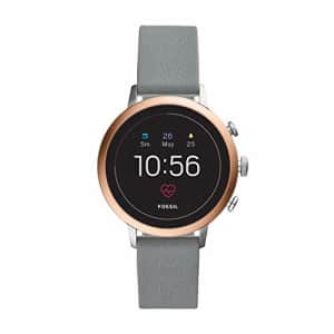 Fossil Women's Gen 4 Venture HR Heart Rate Stainless Steel and Silicone Touchscreen Smartwatch, for $225