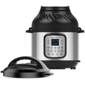 Instant Pot Duo Crisp 11-in-1 6-Qt. Electric Pressure Cooker w/ Air Fryer Lid for $130