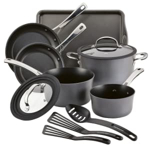 Rachael Ray Cook + Create 11-Piece Hard-Anodized Nonstick Cookware Set for $112 after rebate w/ $30 Kohl's Cash