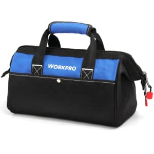 WorkPro 13" Wide Mouth Tool Bag for $19