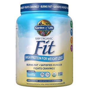 Garden of Life Raw Organic Fit Powder, Vanilla - High Protein for Weight Loss (28g) Plus Fiber, for $35