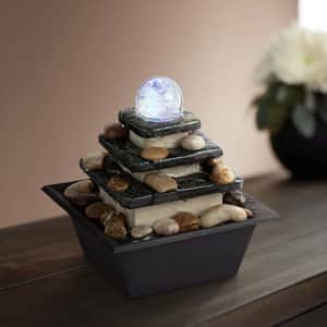 John Timberland Lighting Rolling Ball 7" High Three Tier Tabletop Zen Fountain for $30 John Timberland Lighting Rolling Ball 7" High Three Tier Tabletop Zen Fountain for $30