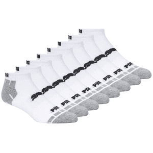 PUMA Men's Low Cut Socks 8-Pack for $10