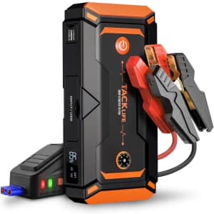 Tacklife 1,200 Peak 18,000mAh Car Jump Starter for $48 Tacklife 1,200 Peak 18,000mAh Car Jump Starter for $48