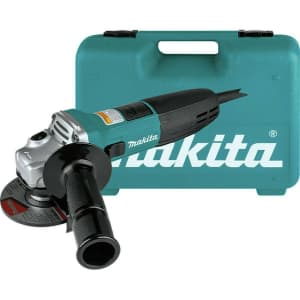 Makita 6-Amp 4" Slide Switch Angle Grinder with Tool Case for $64