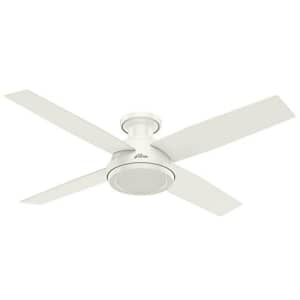 Hunter Fan Company 59248 Dempsey Indoor Low Profile Ceiling Fan with Remote Control, 52", Fresh for $192