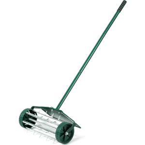 Costway 18" Rolling Lawn Aerator for $40 Costway 18" Rolling Lawn Aerator for $40