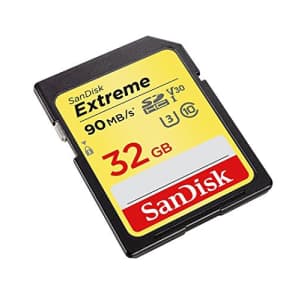 SanDisk 32GB Extreme Plus SDHC UHS-I Memory Card, Class 10 U3 V30, 90MB/s Read for $37