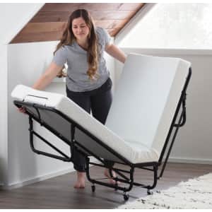 Brookside Twin-Size Folding Rollaway Bed w/ 4" Mattress for $187 Brookside Twin-Size Folding Rollaway Bed w/ 4" Mattress for $187