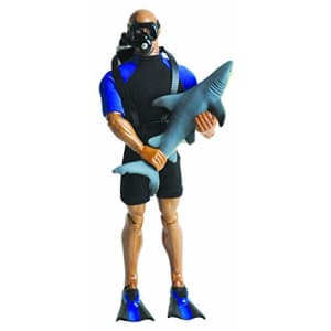 Wild Republic Male Reef Diver Action Figure, Shark Toys, Toy Aquarium, Ocean Party Supplies, for $21