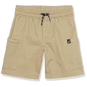 Nautica Boys' Toddler Drawstring Pull-on Shorts, Sand Cargo, 2T for $15