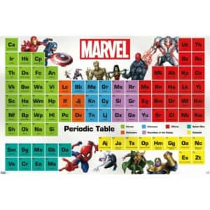 Marvel 22" x 34" Periodic Table Poster for $6 Marvel 22" x 34" Periodic Table Poster for $6