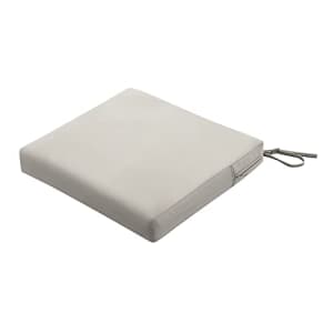 Classic Accessories Ravenna Water-Resistant 21 x 21 x 3 Inch Patio Seat Cushion, Mushroom, Chair for $51 Classic Accessories Ravenna Water-Resistant 21 x 21 x 3 Inch Patio Seat Cushion, Mushroom, Chair for $51