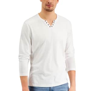 INC Men's Burnout Split-Neck T-Shirt for $11 INC Men's Burnout Split-Neck T-Shirt for $11