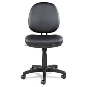Alera Interval Series Swivel/Tilt Task Chair, Leather, Black for $136