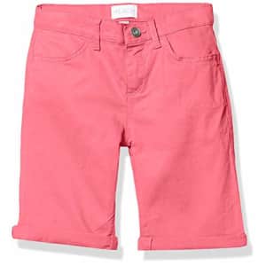 The Children's Place Girls' Slim Solid Skimmer Shorts, Cupcake, 16S for $10