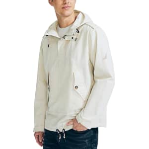 Nautica Men's Pinstripe Hooded Anorak Jacket for $37 Nautica Men's Pinstripe Hooded Anorak Jacket for $37