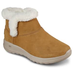 Skechers Women's On The Go Joy Bundle Up Wide Width Boots for $35 Skechers Women's On The Go Joy Bundle Up Wide Width Boots for $35